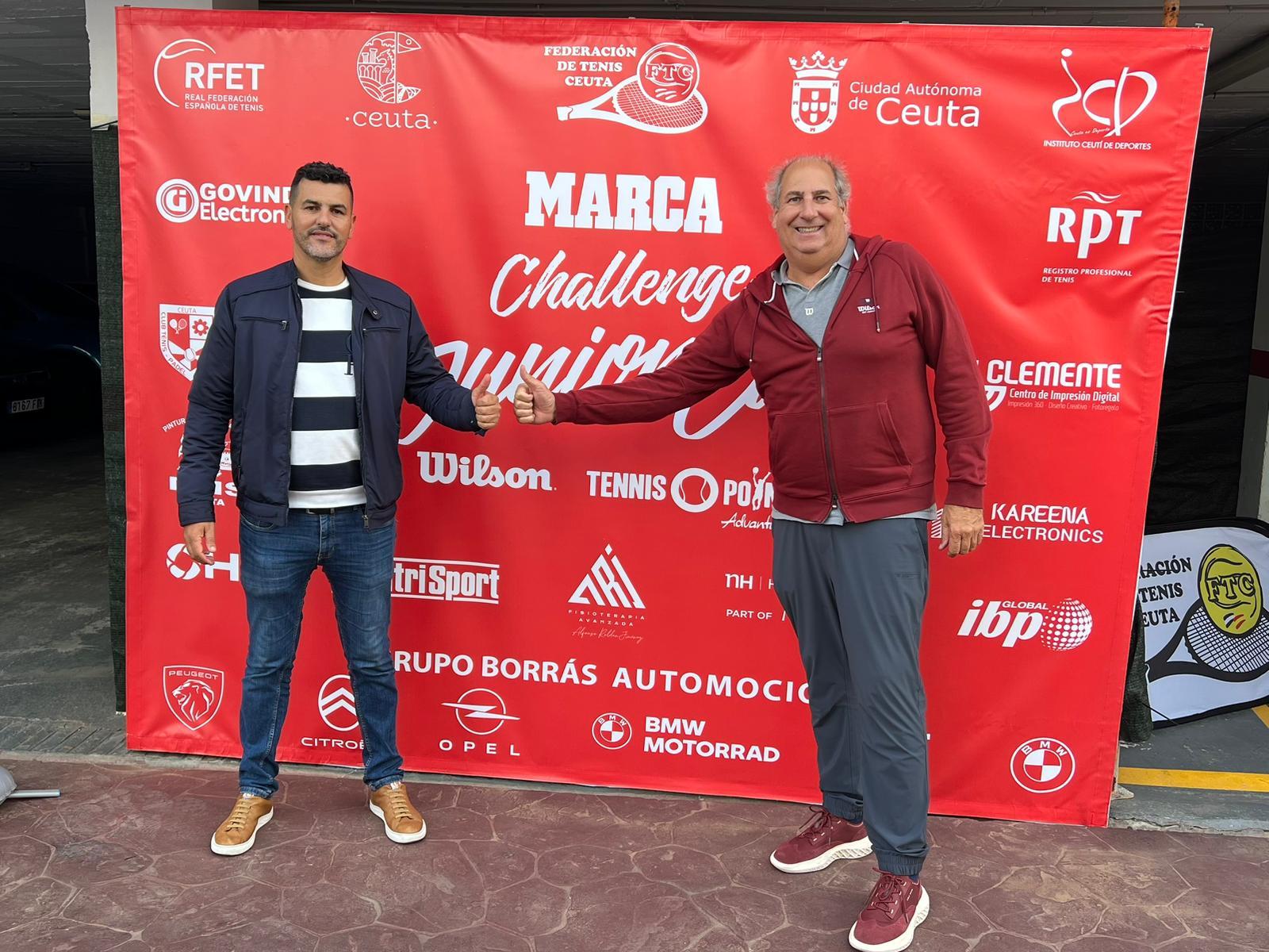 Yasin Harrus (Ceuta) et Lu9is Mediero (RPT), organisateurs