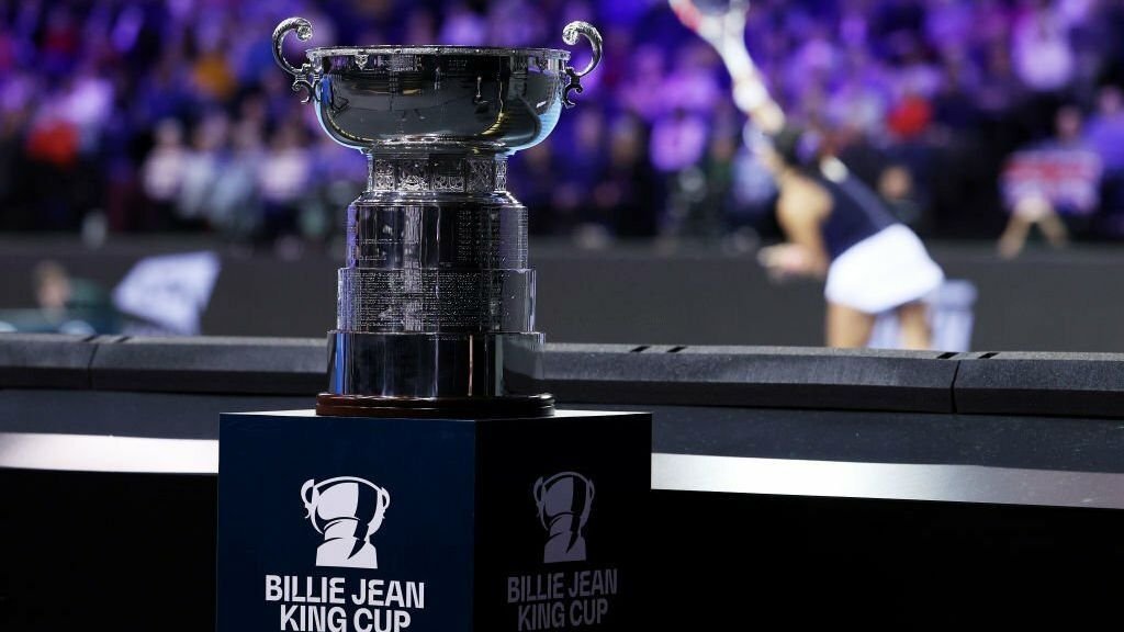 Le trophée de la Coupe Billie Jean King