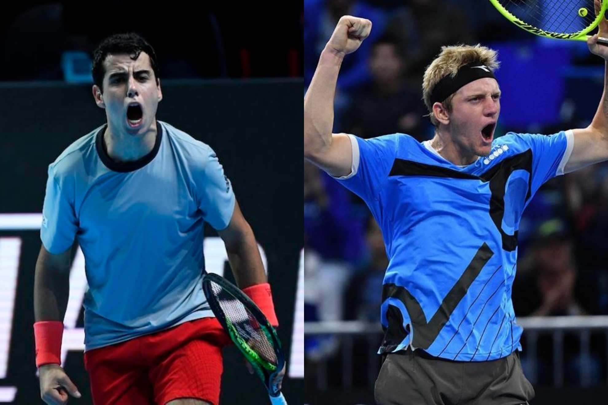 Jaume Munar et Alejandro Davidovich jouent un match lors de la finale Next Gen