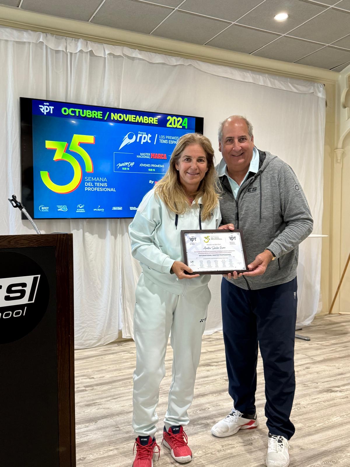 Arantxa Sánchez Vicario et Luis Mediero