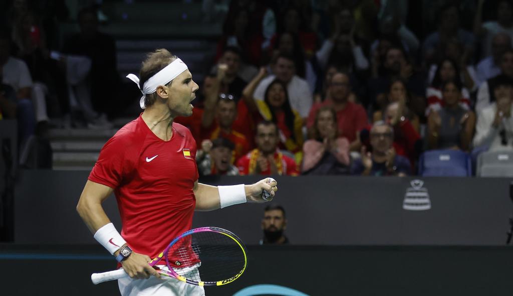 Rafael Nadal, lors de son dernier match, lors de la dernière Coupe Davis.