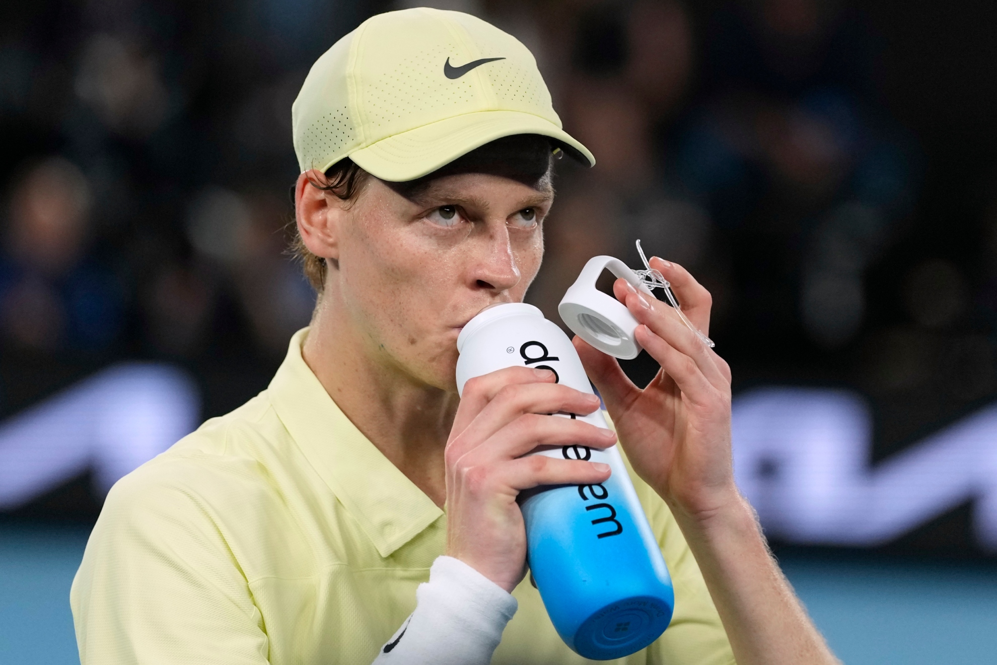 Jannik Sinner Baby pendant la finale de l'Open d'Australie