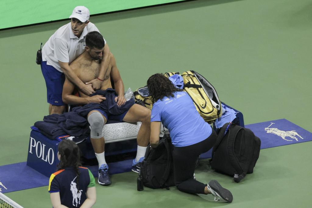 Novak Djokovic pendant l'US Open 2024. EFE / EPA / CJ Gunther
