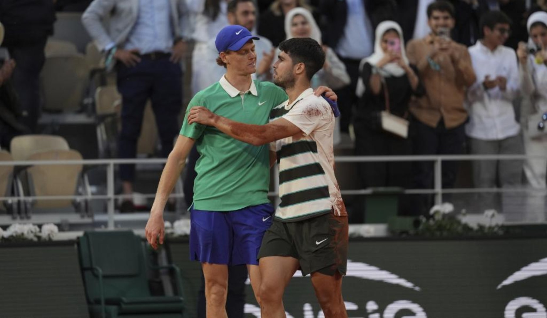 Selon le supercalculateur OPTA, le joueur de tennis italien commence avec 57,2% contre 42,8% d'alcaraz
