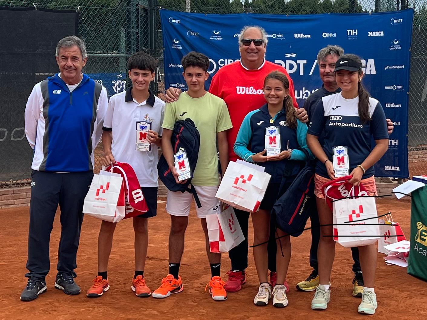 champions et finalistes moins de 16 ans
