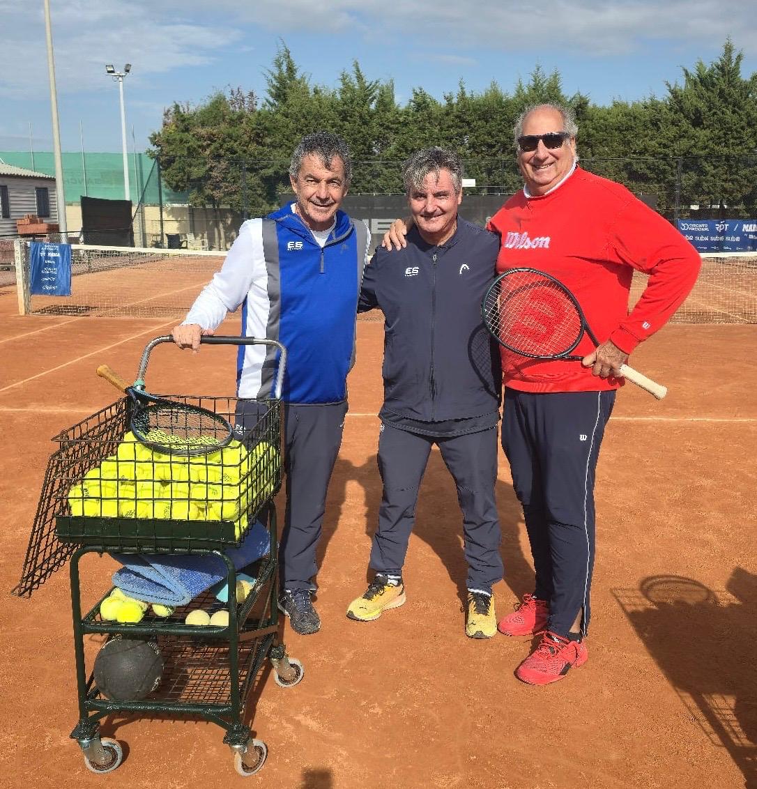 Emilio Sánchez, Pep Plasin et Luis Mediero