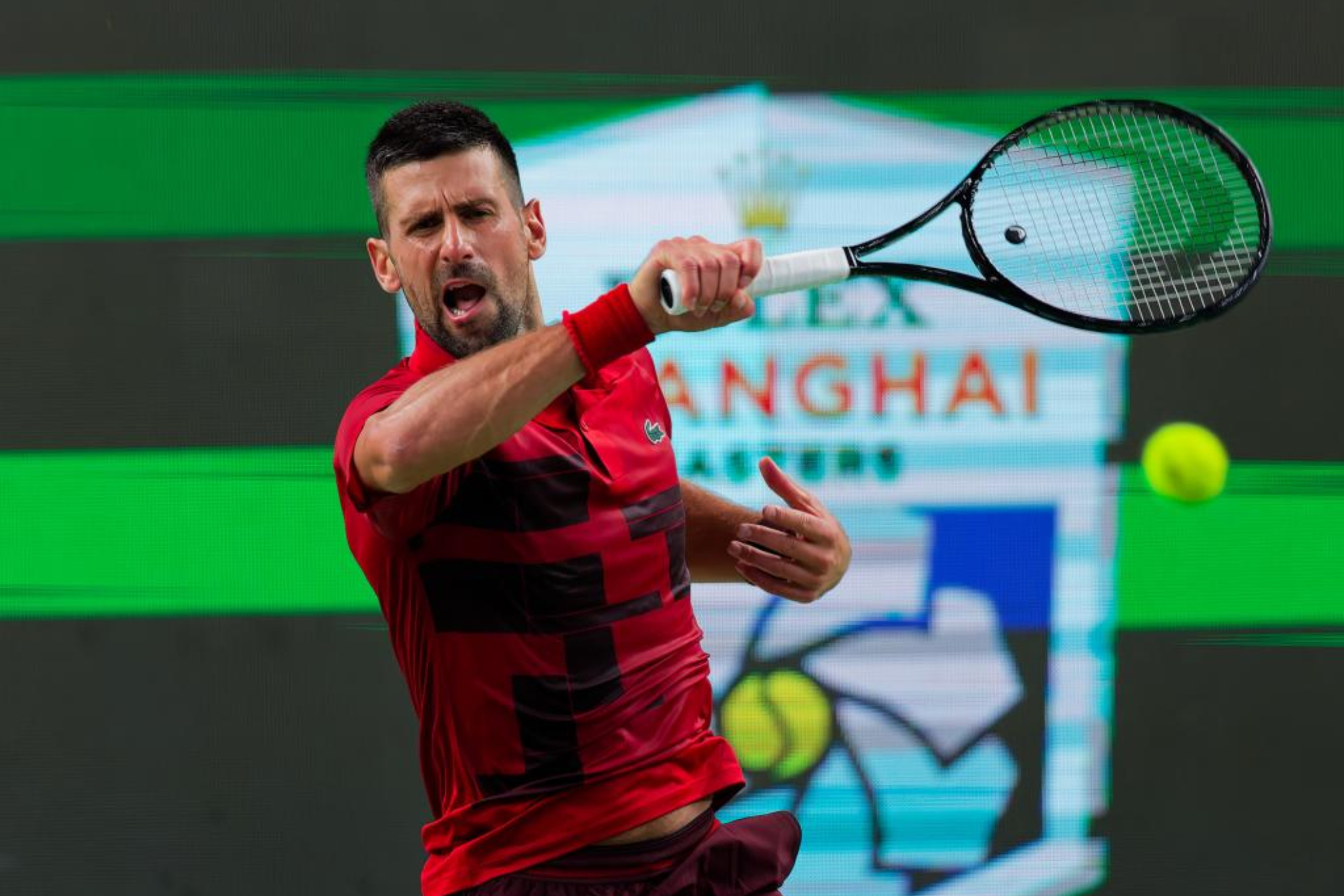 Djokovic à ses débuts au Shanghai Masters 1000.