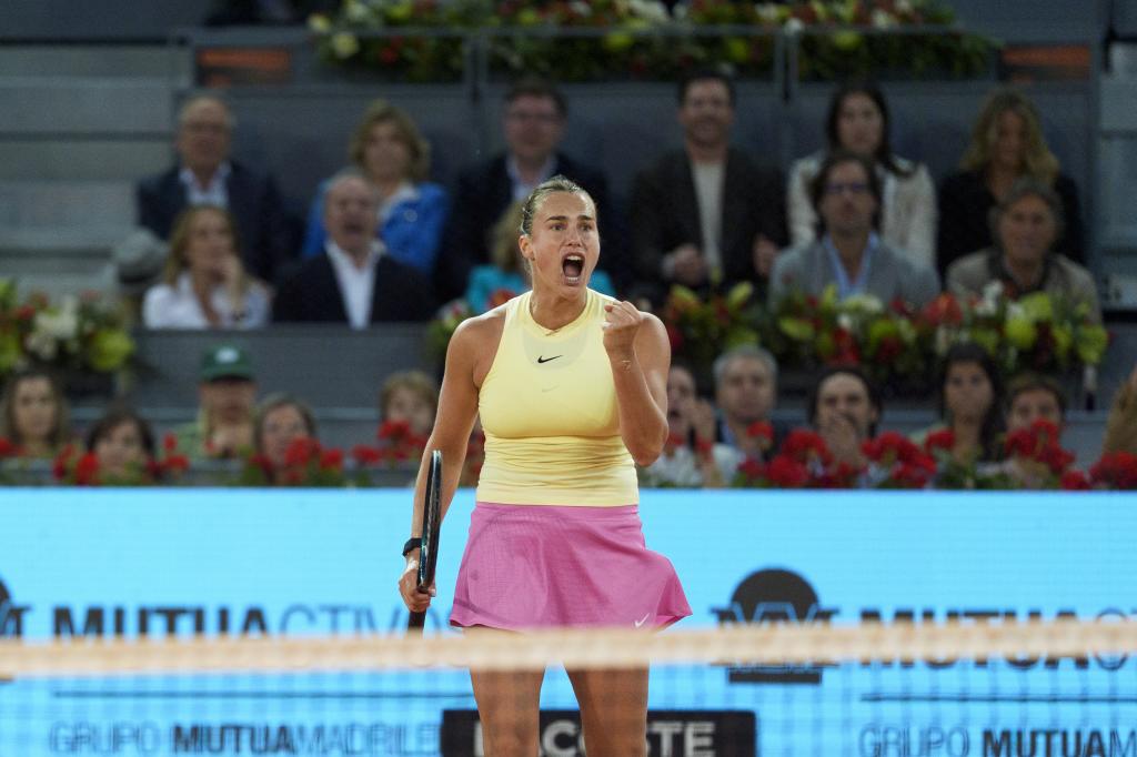 Aryna Sabalenka au Mutua Madrid Open