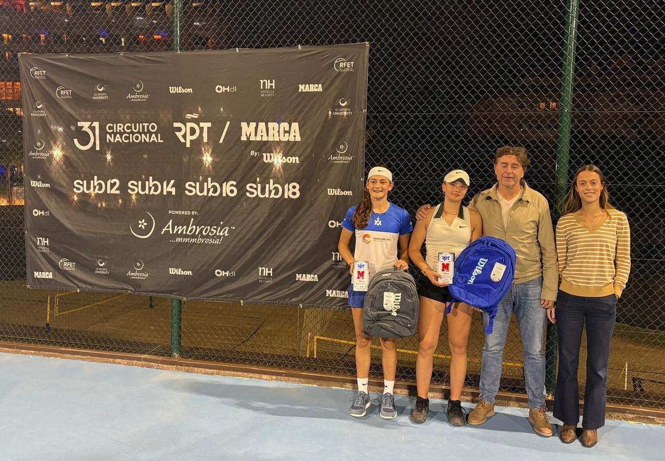Champion et Finaliste Sub16 au Centre de Tennis Higuerón du RPT - Marca by Wilson