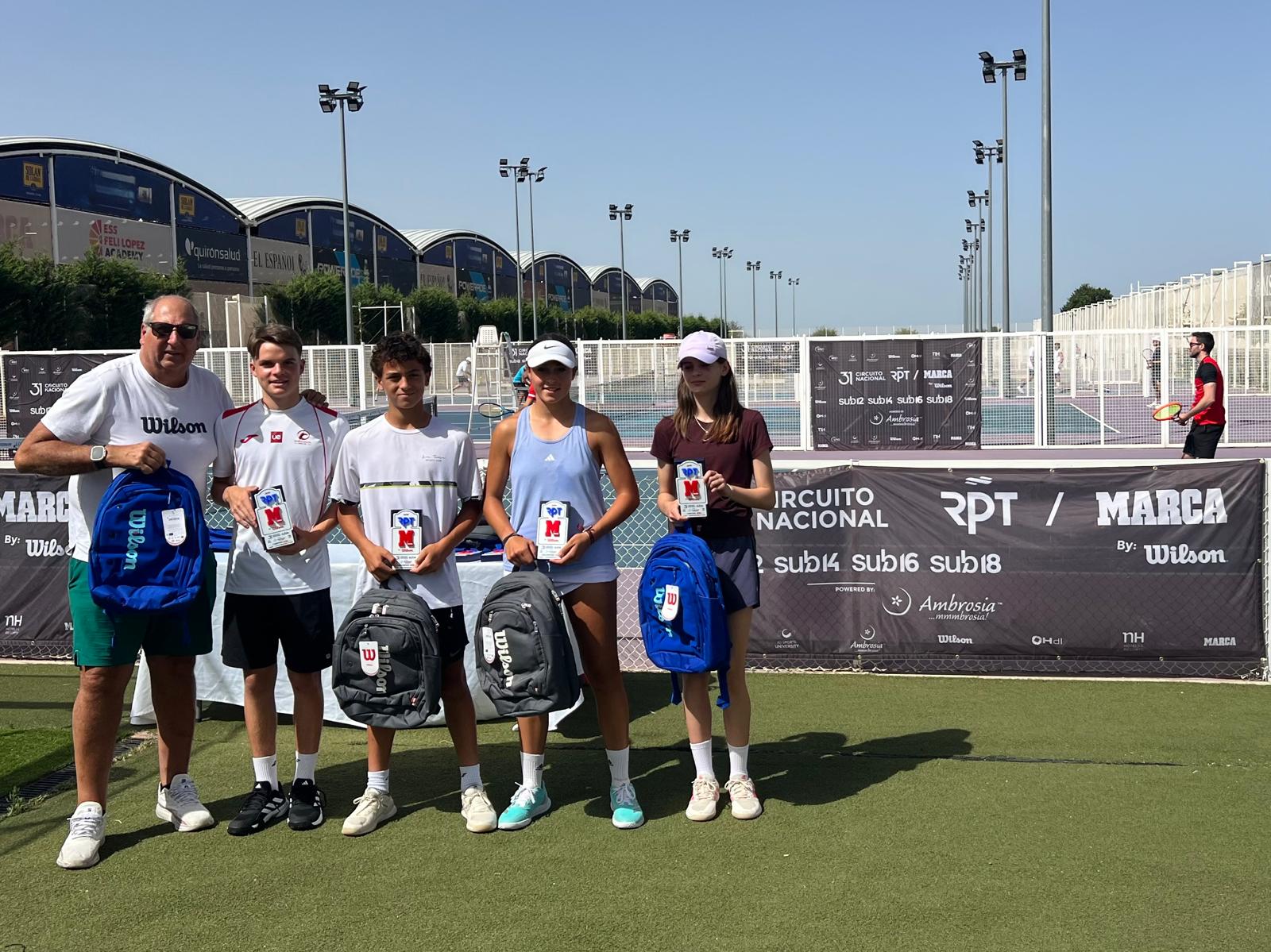 Champions et finalistes moins de 14 ans