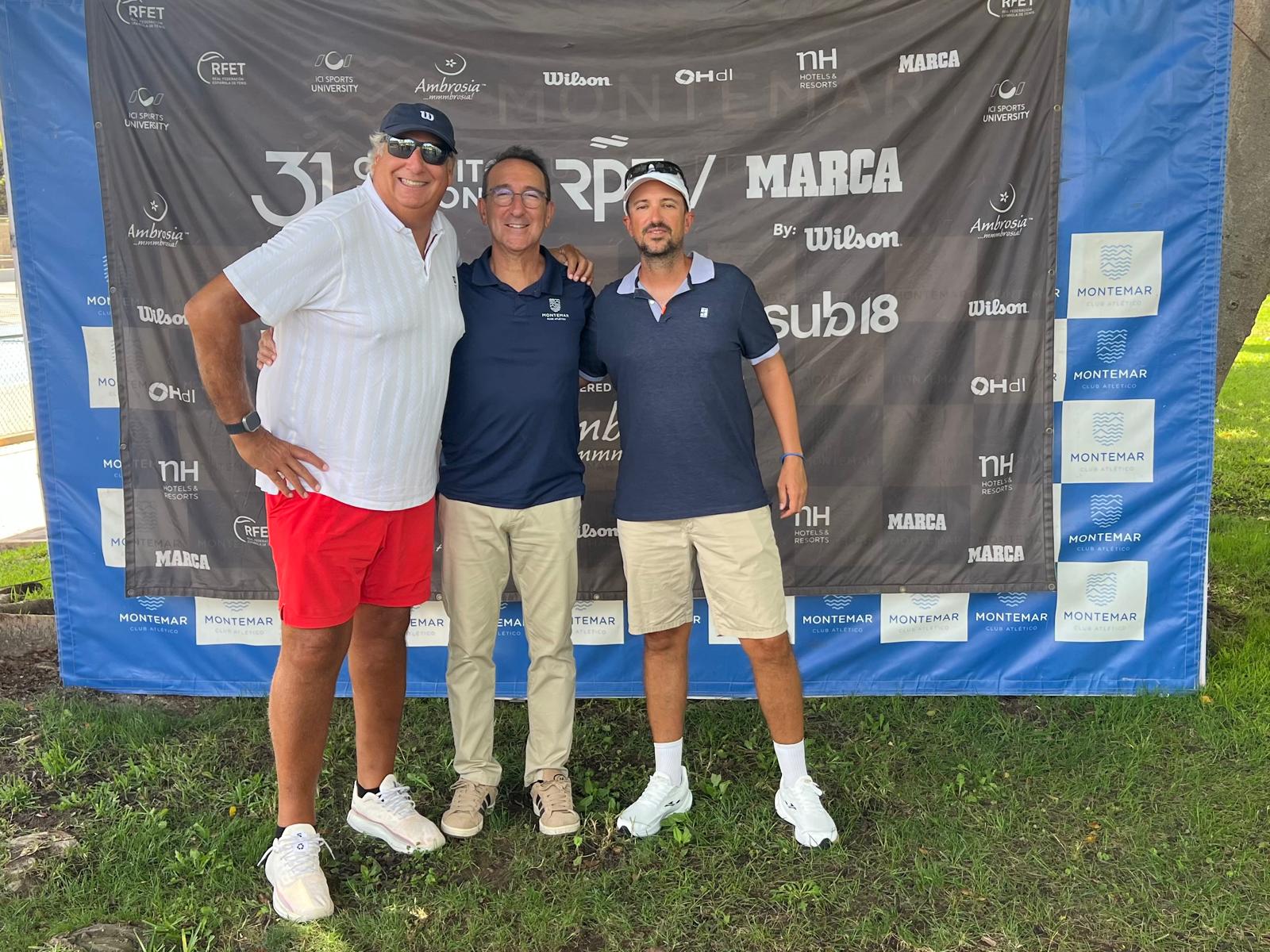 Jesús Monzó, José Gimeno et Luis Mediero au Montemar Club du RPT Youth Circuit - Marca by Wilson